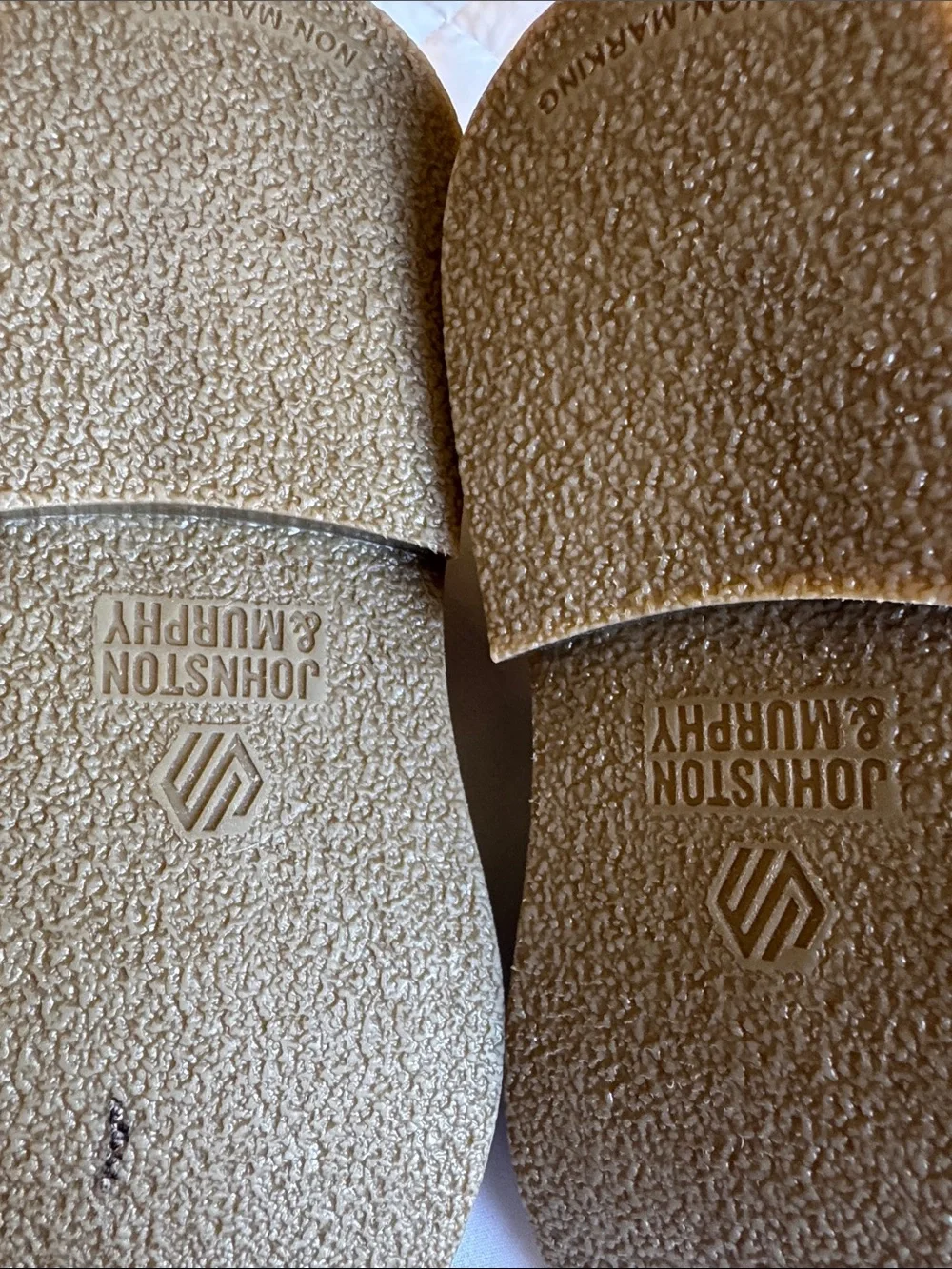 Johnston & Murphy Brown Leather Chukka Boots - Tan Upper, Dark Brown Laces